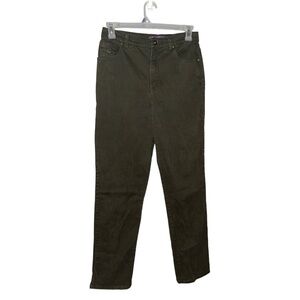 Gloria Vanderbilt Long Length Olive Green Missy Jeans